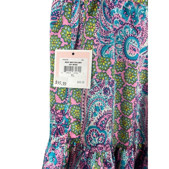NWT Juicy Couture VTG Paisley Elastic Waist Ruffle Hemline Mini Skirt, Size XL - Picture 6 of 9